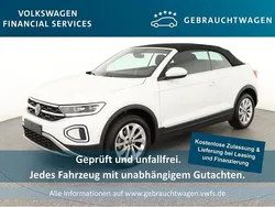 Pure white Gebraucht 2023 VW T-Roc Cabriolet Style Cabrio | 28.089 € (Superpreis)
