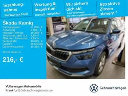 Titanblau metallic Gebraucht 2020 Skoda Kamiq Style SUV | 21.850 € (Fairer Preis)