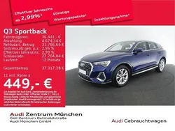 Navarrablau metallic Gebraucht 2022 Audi Q3 Sportback Ambiente SUV | 36.441 € (Fairer Preis)
