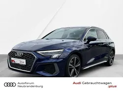 Blau Gebraucht 2021 Audi A3 Sportback S-Line Limousine | 28.950 € (Fairer Preis)