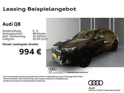 Mythosschwarz metallic Neu 2025 Audi Q8 S-Line SUV | 96.240 €