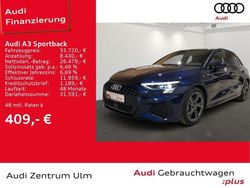 Blau Gebraucht 2024 Audi A3 Sportback S-Line Kleinwagen | 35.480 € (Fairer Preis)