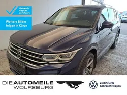 Atlantic blue metallic (metallic) Gebraucht 2021 VW Tiguan Allspace R-line SUV | 35.990 € (Fairer Preis)