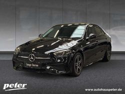 Metalliclack obsidianschwarz Gebraucht 2024 Mercedes C200 AMG Limousine | 42.810 € (Teuer)