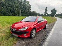 Rot Gebraucht 2002 Peugeot 206 CC Cabrio | 2.650 € (Teuer)