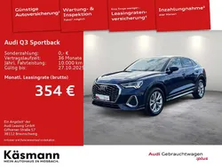 Navarrablau metallic Gebraucht 2025 Audi Q3 S-Line SUV | 43.930 € (Fairer Preis)