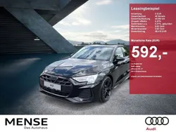 Schwarz Gebraucht 2024 Audi A3 Sportback S-Line Limousine | 46.565 € (Teuer)