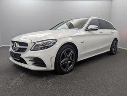 Weiß Gebraucht 2021 Mercedes C300e AMG line Kombi | 28.799 € (Fairer Preis)