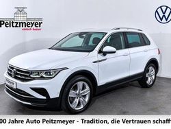 Pure white Gebraucht 2021 VW Tiguan Elegance SUV | 33.490 € (Teuer)