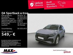 Grau Gebraucht 2025 Audi Q4 Sportback e-tron S-Line SUV | 58.879 € (Teuer)
