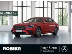 Rot / hyazinthrot (metallic) Gebraucht 2021 Mercedes E200 AMG Limousine | 37.890 € (Guter Preis)