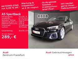 Mythosschwarz metallic Gebraucht 2022 Audi A5 S-Line Coupé | 33.450 € (Guter Preis)