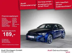 Navarrablau metallic Gebraucht 2023 Audi A3 Sportback e-tron S-Line Limousine | 26.420 € (Guter Preis)