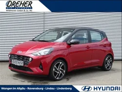 Dragon red/ phantom black Gebraucht 2023 Hyundai i10 Trend Kleinwagen | 16.990 € (Fairer Preis)