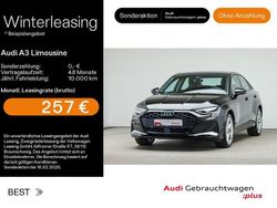 Mythosschwarz metallic Gebraucht 2025 Audi A3 Advanced Limousine | 31.499 € (Guter Preis)
