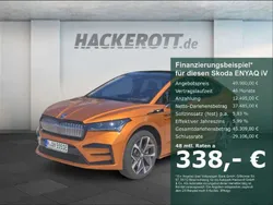 Orange Gebraucht 2023 Skoda Enyaq iV RS SUV | 49.980 € (Teuer)