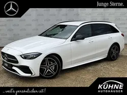 Weiß, Gebraucht 2024 Mercedes C180 AMG line Kombi | 39.950 € (Etwas zu teuer)