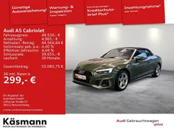 Distriktgrün metallic Gebraucht 2024 Audi A5 Cabriolet S-Line Cabrio | 49.530 € (Guter Preis)