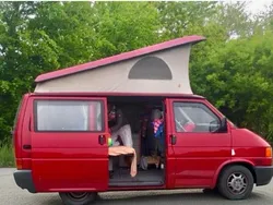 Rot Gebraucht 1999 VW T4 California Van | 17.000 € (Teuer)
