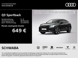 Schwarz Neu 2025 Audi Q3 Sportback S-Line SUV | 55.990 € (Teuer)