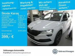 Moonweiß perleffekt Gebraucht 2021 Skoda Karoq SportLine SUV | 30.850 € (Fairer Preis)