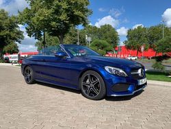 Blau Gebraucht 2016 Mercedes C220 AMG line Cabrio | 24.850 € (Fairer Preis)