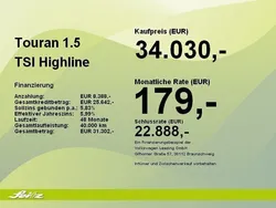 Weiß Gebraucht 2025 VW Touran Highline Van / Kleinbus | 34.030 € (Guter Preis)