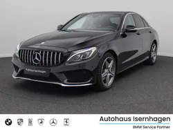 Obsidianschwarz Gebraucht 2014 Mercedes C220 AMG line Limousine | 20.999 € (Teuer)