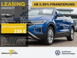 Blau Gebraucht 2024 VW T-Roc Cabriolet Style Cabrio | 25.250 € (Superpreis)