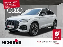 Gletscherweiß metallic Gebraucht 2024 Audi Q5 Sportback S-Line SUV | 56.440 € (Teuer)