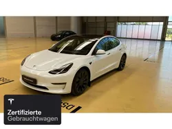 Pearl white multicoat Gebraucht 2021 Tesla Model 3 Performance Limousine | 29.200 € (Guter Preis)