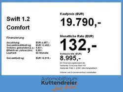Frontier/super black pearl met Neu 2025 Suzuki Swift Comfort Kleinwagen | 17.990 €