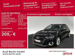Mythosschwarz metallic Gebraucht 2022 Audi A3 Advanced Plus Kombi | 24.400 € (Guter Preis)