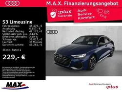 Ascariblau metallic Gebraucht 2024 Audi S3 Ambiente Limousine | 48.479 € (Etwas zu teuer)
