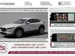 Weiß Neu 2025 Mazda CX-30 Exclusive-Line SUV | 32.290 €