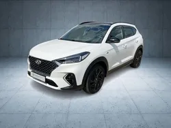 Polar white / sol (metallic) Gebraucht 2020 Hyundai Tucson N Line SUV | 24.979 € (Guter Preis)
