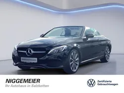 Obsidian black met. Gebraucht 2017 Mercedes C180 Cabrio | 24.980 € (Fairer Preis)