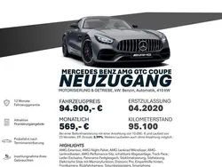 Grau Gebraucht 2020 Mercedes AMG GT C AMG Coupé | 94.900 € (Superpreis)