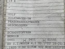 Weiß Gebraucht 1991 VW Golf II Kleinwagen | 5.850 €