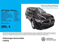 Schwarz Gebraucht 2025 VW Tiguan Allspace R-line SUV | 48.930 € (Etwas zu teuer)