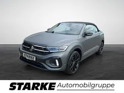 Schwarz (indiumgrau matt/schwarz) Gebraucht 2023 VW T-Roc Cabriolet R-line Edition Cabrio | 33.930 € (Etwas zu teuer)
