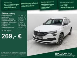 Moonweiß perleffekt met. Gebraucht 2020 Skoda Karoq SportLine SUV | 22.689 € (Fairer Preis)