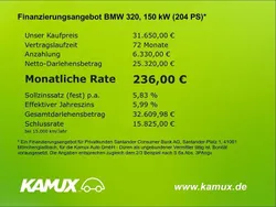 Blau Gebraucht 2022 BMW 320e Luxury Line Limousine | 31.650 € (Fairer Preis)