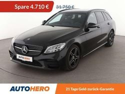 Obsidianschwarz Gebraucht 2021 Mercedes C180 AMG line Kombi | 27.040 € (Guter Preis)
