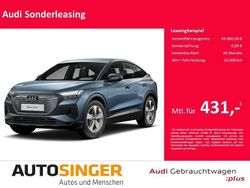 Geysirblau metallic Gebraucht 2025 Audi Q4 Sportback e-tron Ambiente SUV | 43.960 € (Fairer Preis)