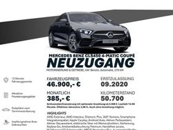 Schwarz Gebraucht 2020 Mercedes CLS450 AMG line Limousine | 46.900 € (Fairer Preis)