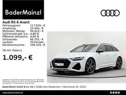 Gletscherweiß metallic Gebraucht 2024 Audi RS6 Ambiente Kombi | 116.730 € (Superpreis)