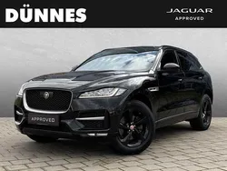 Schwarz (santorini black) Gebraucht 2019 Jaguar F-Pace R-Sport SUV | 36.880 € (Fairer Preis)
