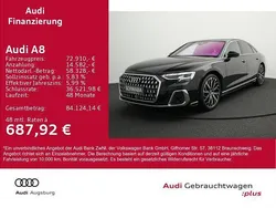Mythosschwarz metallic Gebraucht 2024 Audi A8 Ambiente Limousine | 72.910 € (Teuer)