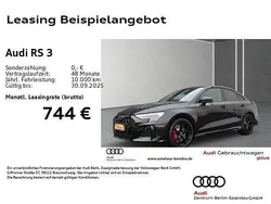 Schwarz Neu 2024 Audi RS3 Sport Kleinwagen | 68.769 €